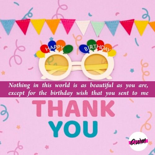 Emotional Thank You Messages for Birthday Wishes | Best Birthday Wishes Reply with Image