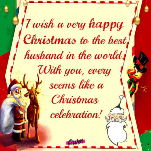 Merry Christmas 2022 Wishes for Husband