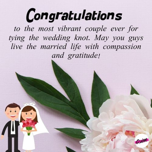 Lovely Congratulations Messages on Wedding 