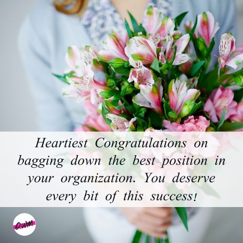 Inspirational Congratulations Messages on Promotion