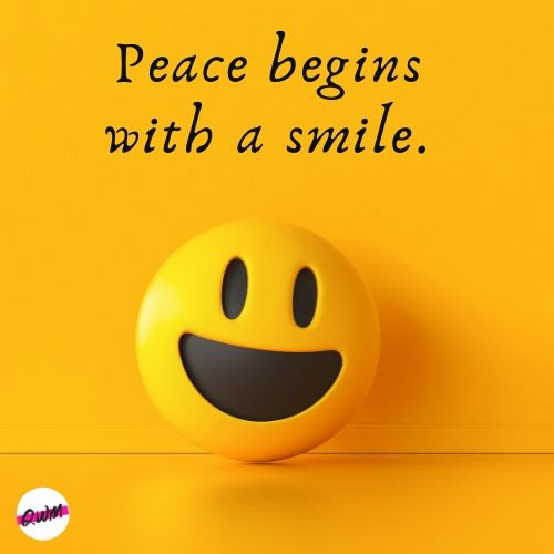 peace smile quotes