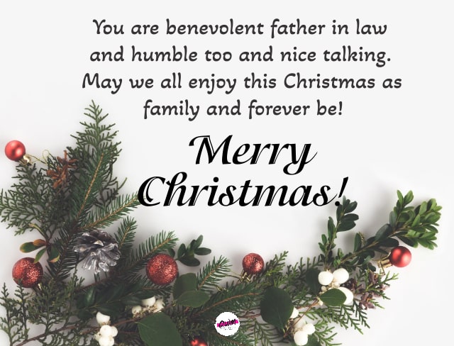 Merry Christmas Wishes for Father-in-Law