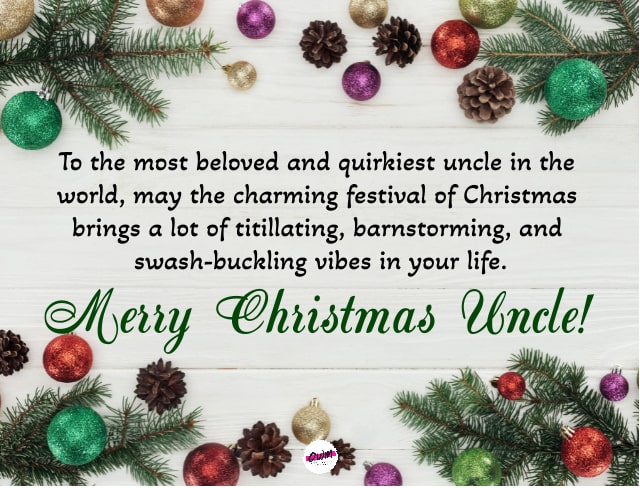 Merry Christmas Wishes for Uncle & His Family