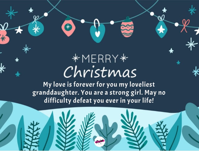 merry christmas Granddaughter