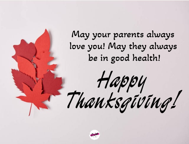 Thanksgiving Wishes for Parents