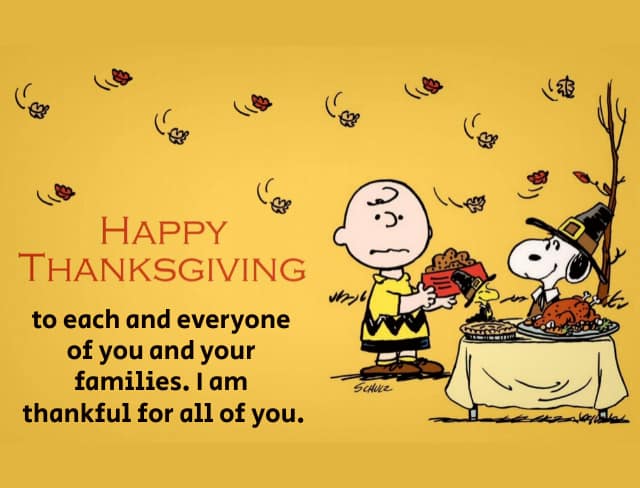 Snoopy Thanksgiving Images with quotes
