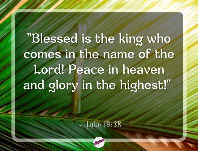 Palm Sunday Scriptures and palm Bible Verses